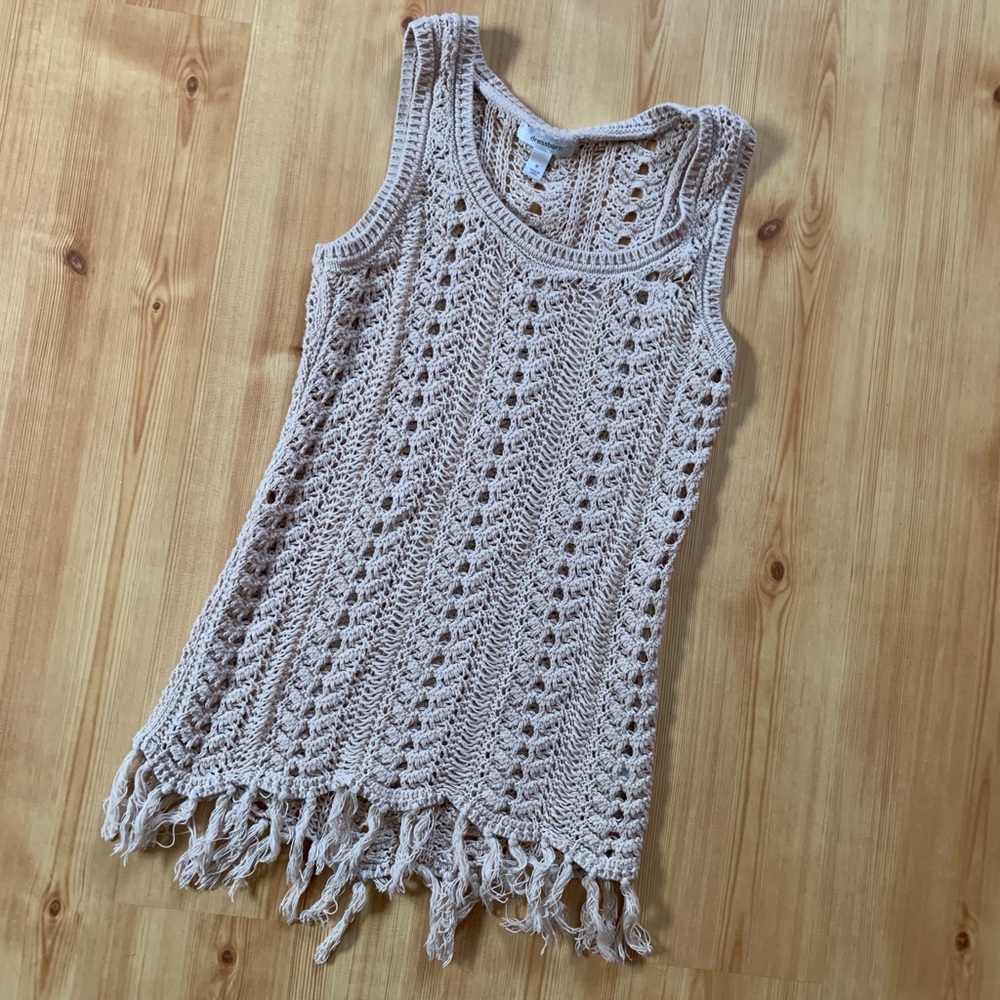 Crocheted pullover tank